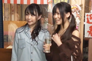 〈居酒屋ミラートピックス〉安居酒屋に仕掛けられたMMルーム！彼氏と来てるのに他人棒で中出しエロ女！ww