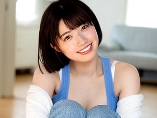 〈清楚〉石原希望のデビュー作品！フレッシュな笑顔の黒髪ショート美少女が愛撫に興奮してフェラや騎乗位してる
