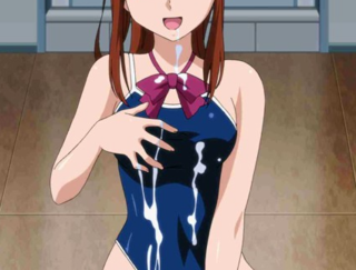 スタイルが良い巨乳JKの秘密のアルバイト！水着を着たまま変態の肉棒を口でスッキリさせる