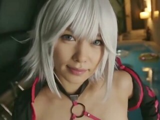 【アニコス】褐色日焼けBODYの美女とFGO水着ジャンヌオルタでコスプレSEX【紺野ひかる】