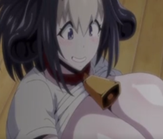 乳牛と人間を合体させたような変態お姉さんがデカい乳房からお乳を飲ませてチンポをシコシコ！