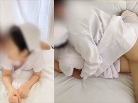 個人撮影※夫婦の妄想※「先生、今日もまんこ使って下さい」患者が使うベッドでセックス
