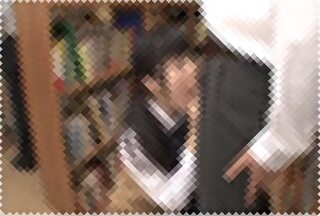 【フェラ】図書館で股間にお茶をこぼしたら痴女JKに拭かれて勃起しているのがバレてしまいフェラからの生ハメｗ