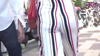 ！巨尻でワイドパンツの美人のお姉さんをナンパしてそのままセックス！堀口美衣奈