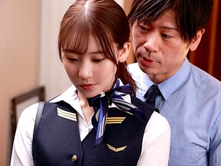 『逃げ場はねぇよ…』絶倫上司の相部屋NTRで奴隷堕ち！色白清楚なエロ制服CAを拘束…羞恥な肉便器調教…鬼畜の強姦レイプ！