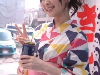 夏祭り帰りの浴衣激カワ娘と野球拳！じゃんけんに負けたら罰ゲームでデカチン男に全裸に剥かれて赤面羞恥の膣内射精寝取られ！