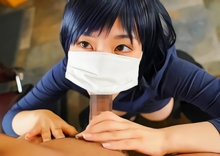 【原作コラボ】1000円カットで働いている、むちむちショートカット巨乳の激カワお姉さんのパイパンマンコにドピュっと射精する生ハメ中出しセックス！！