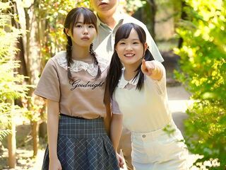 ＜近親相姦＞ドS痴女な“姪っ子”姉妹と温泉旅行！露天風呂で叔父を誘惑…乳首舐め手コキで寸止めし絶倫3PででM男いじめ♡