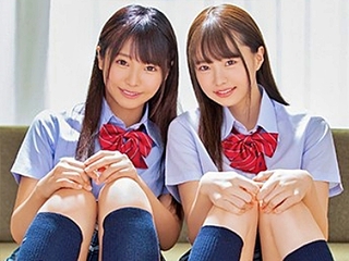 ≪JK≫幼馴染の姉妹とエッチの練習♥『おちんぽ貸して』制服のスレンダーJKとハーレムSEX