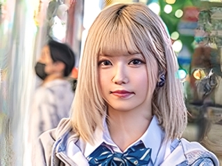 【素人ナンパ】金髪ギャルの制服女子！自宅に連れ込んだ低身長でちっぱいなカラダの家出娘と生セックス膣内射精！