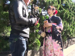 成人式会場でインタビューと騙して声をかけた新成人に無許可中出し