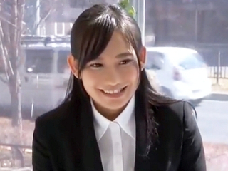 【マジックミラー×素人ナンパ】超絶かわいいパイパン美少女OLさんと羞恥セックス♡スーツ姿でオナニーからのゴム無し種付け！