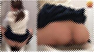 【トイレ盗撮】女子校生4人が便器にまたがり騎乗位脱糞！セックスの練習が捗るなぁｗ