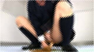 双頭ディルドをぱっくり飲み込み串刺しアナルオナニーする黒髪女子校生。とりあえず凄い動画ｗｗ