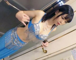 ダンスを習っている黒髪美女が激しい騎乗位でグラインド！豊満Fカップを揺らして腰振りまくる