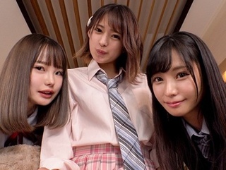 【松本いちか 渚みつき 久留木玲】友達のJK美少女妹達にフェラチオで痴女られる！ハーレムセックスしてマンコをずらしハメ！